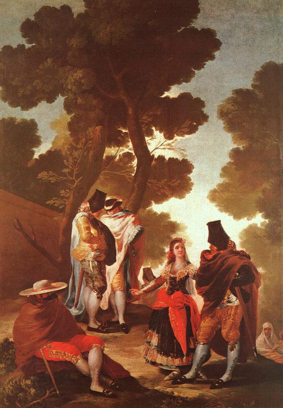 Francisco de Goya The Maja and the Masked Men China oil painting art